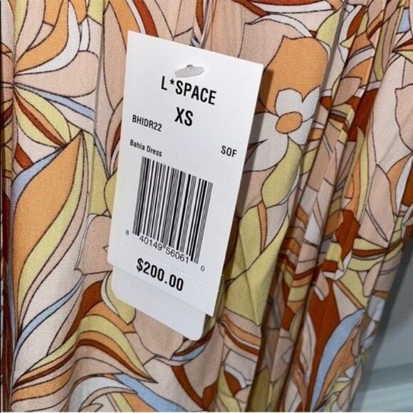 L*Space Womens Size XS Printed Bahia Dress - Picture 6 of 11